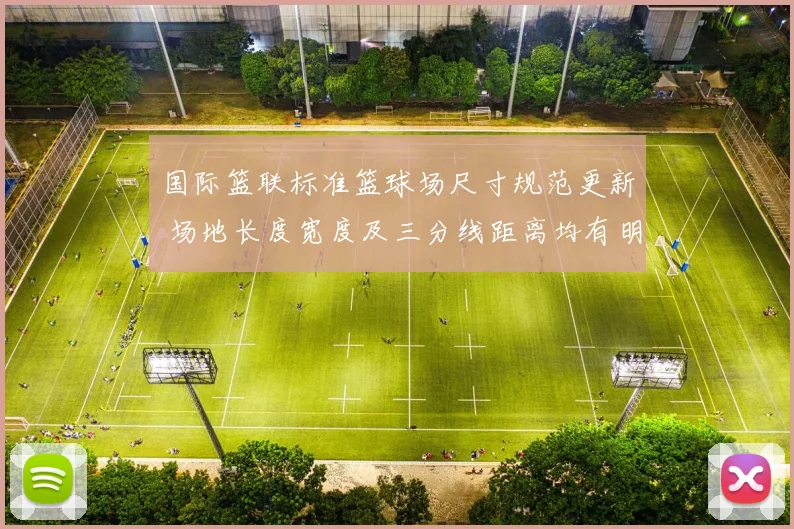 国际篮联标准篮球场尺寸规范更新 场地长度宽度及三分线距离均有明确界定